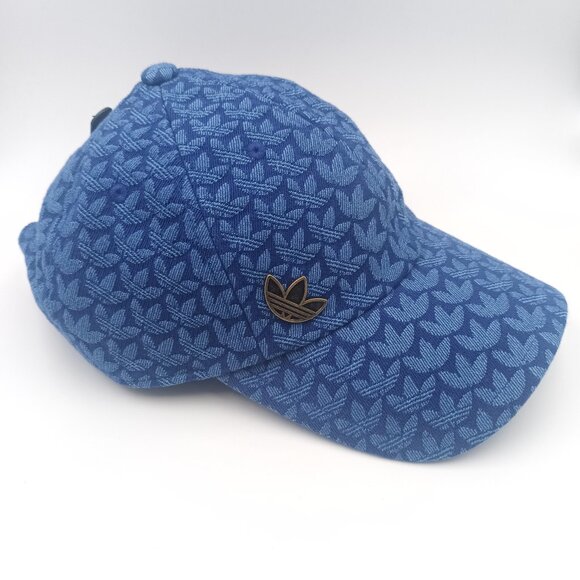 Adidas Blue Patterned Hat - Picture 1 of 7
